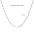 Bold Alphabet Letter Initial Charm Necklace in White Gold Tone